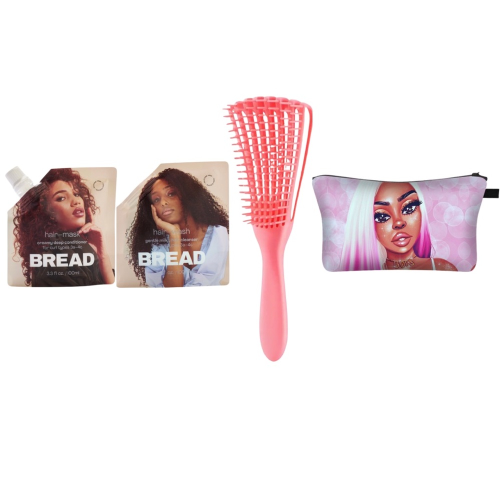 BREAD BEAUTY SUPPLY Hair Care Set with Cosmetic Bag